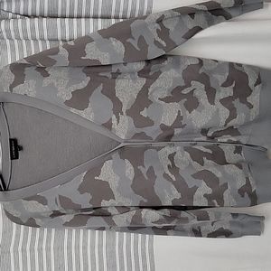 Lane Bryant Camo Button Front cardigan